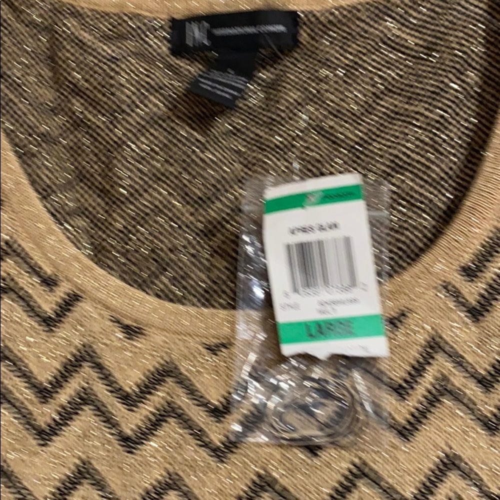 Brand new INC dress black and gold in a large - Picture 2 of 6